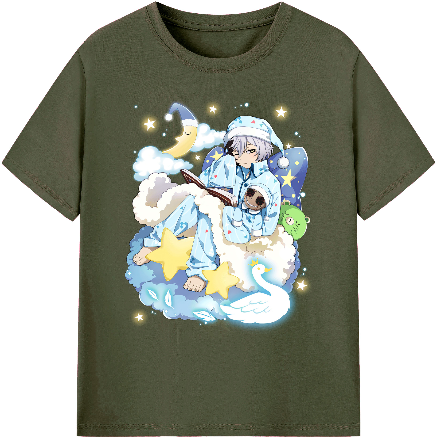（画像用） 文豪ストレイドッグス Bungo Stray Dogs 綿100％ メンズ半袖Tシャツ｜肌触りやわらか＆通気性